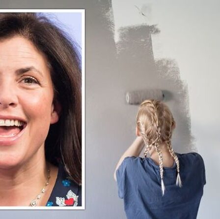 Kirstie Allsopp suggère une « excellente alternative » à la peinture grise lors du tournage d'une nouvelle série