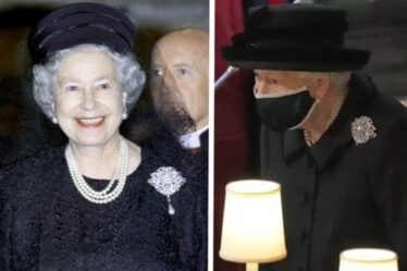 La broche Richmond de la reine portée aux funérailles de son mari est « nostalgique » et a une « longue histoire »