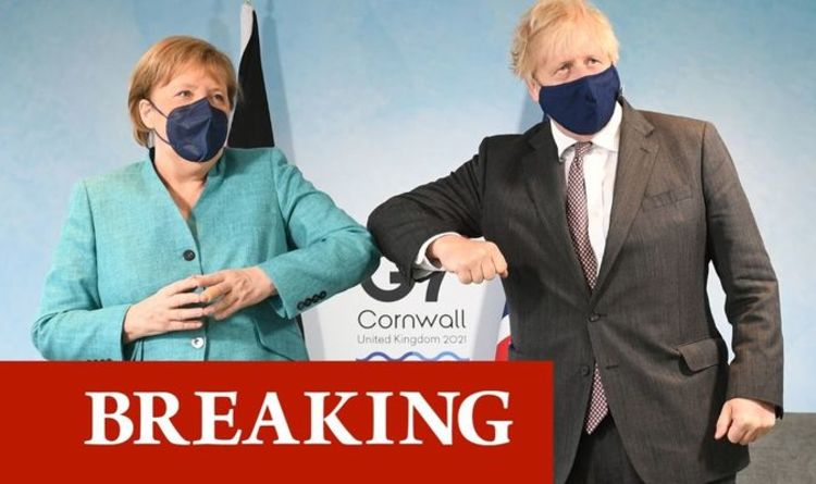 La confrontation finale !  Boris affronte Merkel lors de son dernier G7 - réunion cruciale