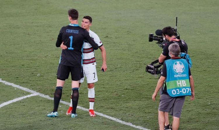 Le message direct de Cristiano Ronaldo au "chanceux" Thibaut Courtois après la chute du Portugal