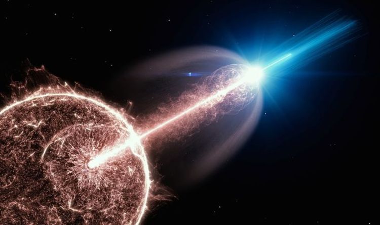 L'éclatement de rayons gamma d'une étoile mourante crée l'explosion la plus brillante de l'univers