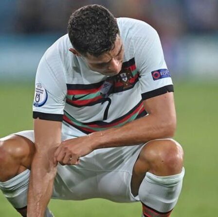 Les larmes de Cristiano Ronaldo après la défaite de l'Euro alors que le Portugal perd la confrontation avec la Belgique