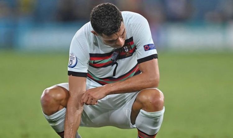 Les larmes de Cristiano Ronaldo après la défaite de l'Euro alors que le Portugal perd la confrontation avec la Belgique