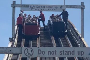 Les montagnes russes de Blackpool s'effondrent, forçant les amateurs de sensations fortes à descendre un trajet de 62 pieds