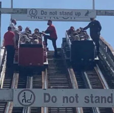 Les montagnes russes de Blackpool s'effondrent, forçant les amateurs de sensations fortes à descendre un trajet de 62 pieds