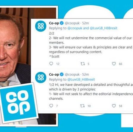 Les silences de la coopérative ont réveillé la foule alors qu'elle riposte aux demandes de boycott de GB News avec un tweet brillant