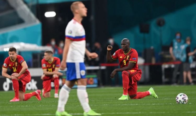 Les supporters russes huent les joueurs belges pour avoir pris le genou avant le choc de l'Euro 2020
