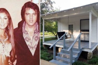 L'ex-petite amie d'Elvis, Linda Thompson, visite l'humble lieu de naissance du roi dans de nouvelles images