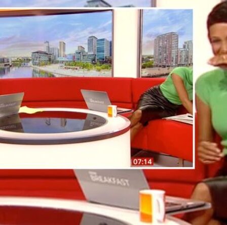Naga Munchetty mortifié alors que Charlie Stayt se moque de l'erreur "pourrait montrer de nombreuses fois"