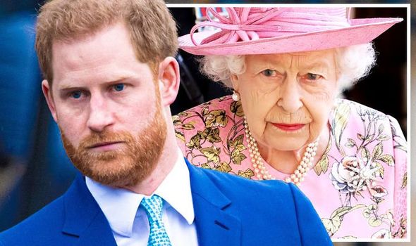 le prince Harry la reine Elizabeth