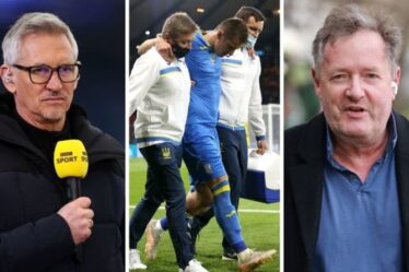 Piers Morgan et Gary Lineker s'affrontent sur le carton rouge de la Suède après un tacle d'horreur à l'Euro 2020