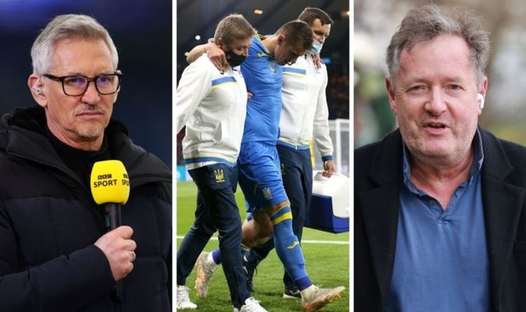 Piers Morgan et Gary Lineker s'affrontent sur le carton rouge de la Suède après un tacle d'horreur à l'Euro 2020