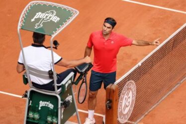 Roger Federer remporte le concours enflammé de Marin Cilic après une dispute avec l'arbitre de Roland-Garros