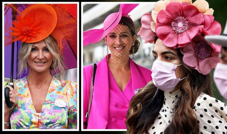 Royal Ascot 2021: les invités sont éblouis par des chapeaux audacieux pour le quatrième jour – chapeaux à fleurs géantes