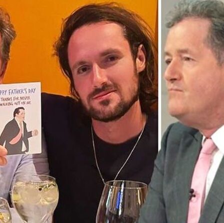 Spencer, le fils de Piers Morgan, se moque de son père à propos de la sortie de GMB avec une carte hilarante pour la fête des pères
