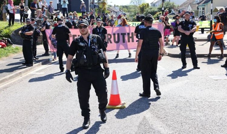 Un manifestant d'Extinction Rebellion testé positif pour Covid après les rassemblements du G7