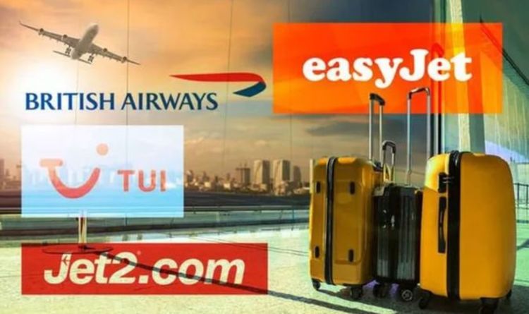 Vacances à forfait: politiques Jet2, easyJet, TUI et BA alors que les règles de quarantaine de l'UE menacent les voyages