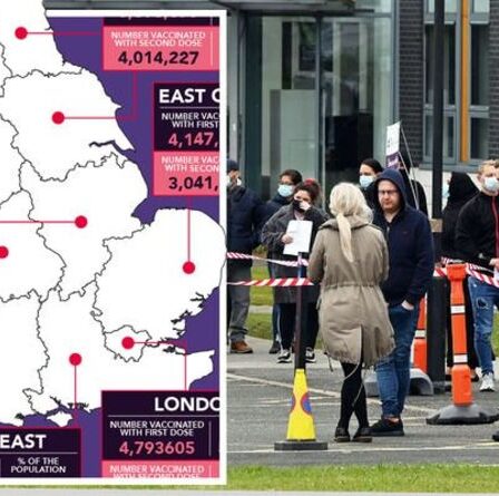Vaccin contre Covid cartographié: LA MOITIÉ du pays vacciné alors que 30 millions de jabs ont été administrés – dernières données