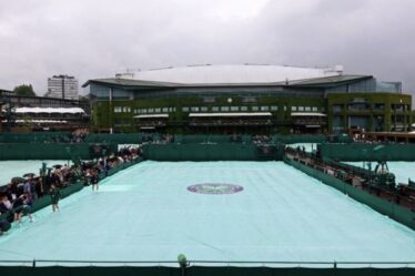 Wimbledon annule 16 matchs dans le cadre du calendrier révisé alors que la pluie retarde le premier jour
