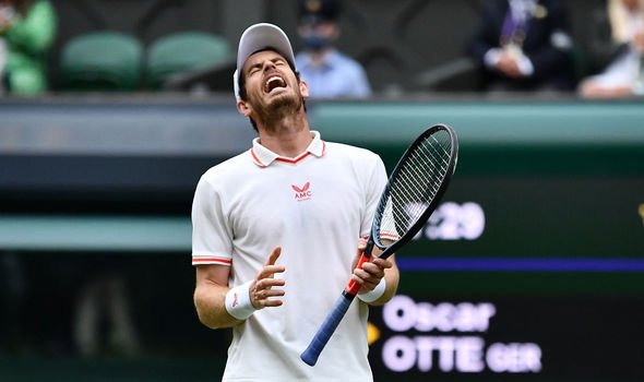 Murray montre sa frustration.