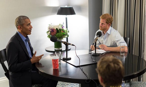 Harry interviewant Obama pour Radio 4 en décembre 2017