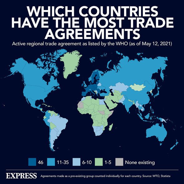 Les accords commerciaux cartographiés