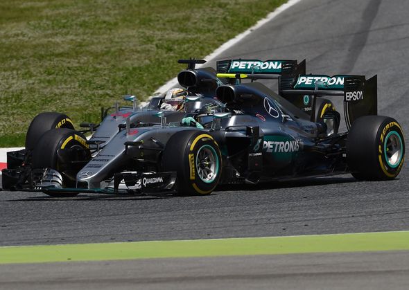 Lewis Hamilton et Nico Rosberg : les stars de Mercedes sont entrées en collision au Grand Prix d'Espagne en 2016.