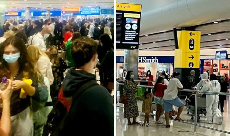 Chaos à Heathrow: d'énormes files d'attente alors que la pingdémie laisse «UNE personne au contrôle des passeports»