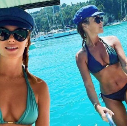 Amanda Holden, 50 ans, rend les fans fous alors qu'elle affiche des atouts dans un minuscule bikini en vacances