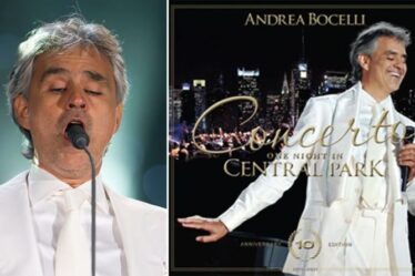 Andrea Bocelli annonce l'album anniversaire de One Night In Central Park avec de nouveaux enregistrements