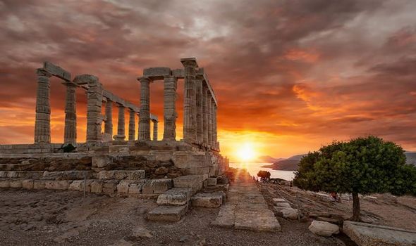 L'ancien temple grec de Poséidon