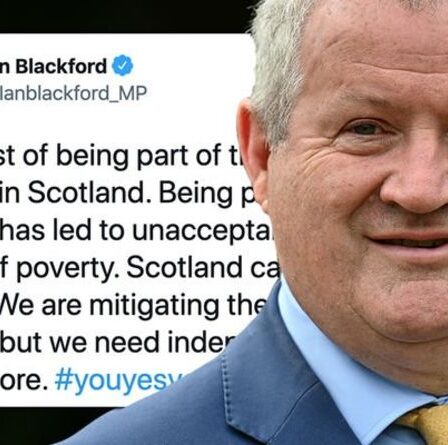 Blackford déchiré pour avoir utilisé les données britanniques sur la pauvreté pour lancer un appel à l'indépendance : « Air chaud ! »