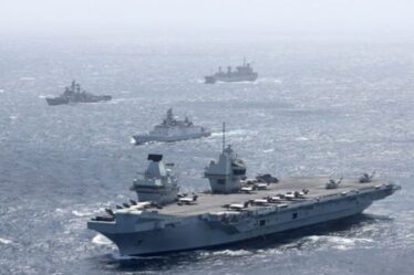 Britannia règne sur les vagues !  De superbes nouvelles images du Royal Navy HMS Queen Elizabeth