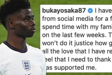 Bukayo Saka dénonce les sociétés de médias sociaux pour « ne pas en faire assez » pour mettre fin aux abus raciaux