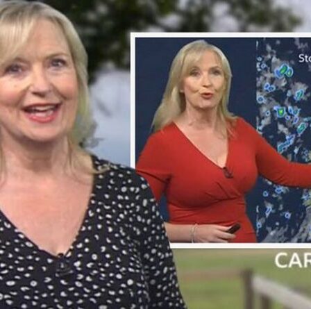 Carol Kirkwood admet qu'elle ne voulait pas être présentatrice météo