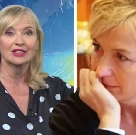 Carol Kirkwood fait le point sur sa blessure après avoir été heurtée par une voiture "Je ne peux pas en parler"