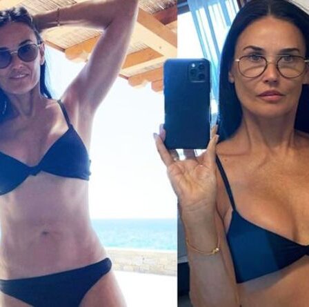 Demi Moore, 58 ans, suscite la frénésie alors qu'elle affiche un physique tonique en bikini lors de vacances en famille