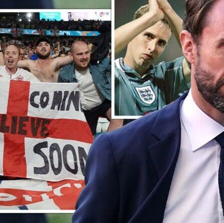 Emotional Gareth Southgate prononce un discours «fier» de l'Angleterre devant les fans avant la finale italienne