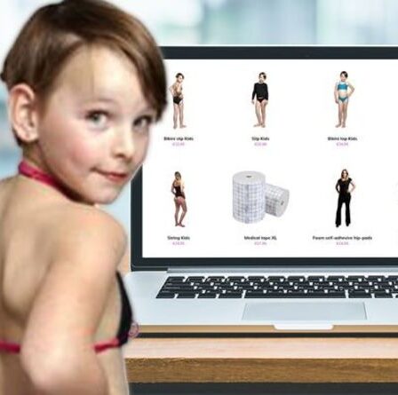 Fury alors que le site Web flagelle des tongs et des coussinets d'allaitement «sexualisés» pour les filles trans de 12 ans