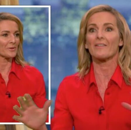 Gabby Logan a laissé le visage rouge devant un "dysfonctionnement de la garde-robe" de la BBC lors d'une émission olympique en direct