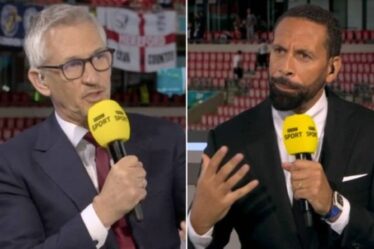 Gary Lineker et Rio Ferdinand s'affrontent avant la finale de l'Euro 2020 d'Angleterre