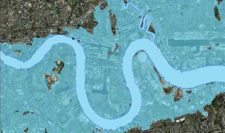 Inondations à Londres : une carte étonnante montre combien de capitaux pourraient être sous l'eau d'ici 2030