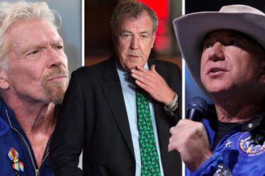 Jeremy Clarkson fait rage contre les «bienfaits en costumes de gaucher» au cours du vol spatial de Branson et Bezos