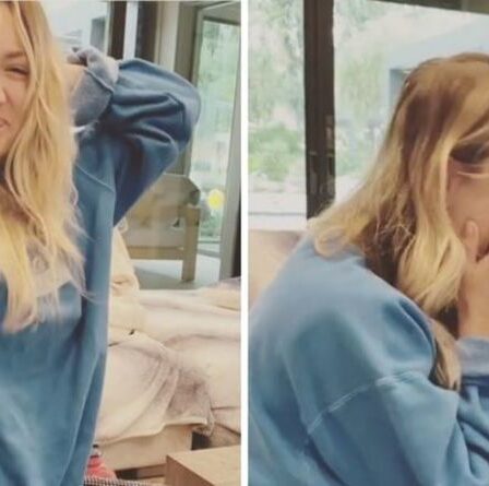 Kaley Cuoco de Big Bang Theory fond en larmes en partageant la réaction d'Emmy