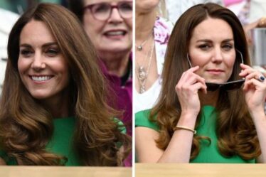 Kate Middleton étourdit en robe verte et masque floral assorti lors de la finale de Wimbledon