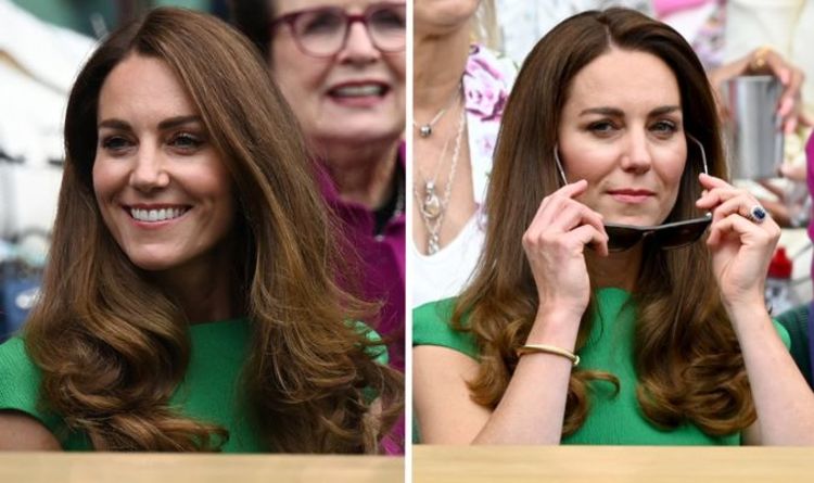 Kate Middleton étourdit en robe verte et masque floral assorti lors de la finale de Wimbledon