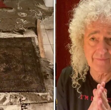 La légende de la reine Brian May a du mal à dormir après que sa maison a été ruinée par les crues éclair de Londres