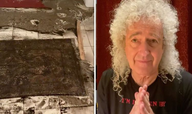 La légende de la reine Brian May a du mal à dormir après que sa maison a été ruinée par les crues éclair de Londres