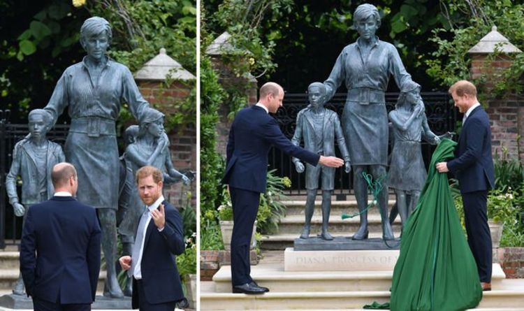 La statue de Diana dévoilée : premières photos de la princesse de Galles entourée de trois enfants