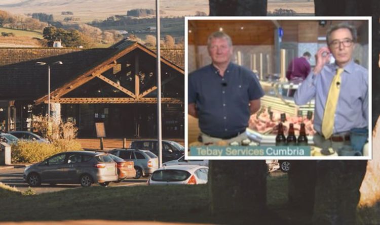 Lake District Farm Shop: Pourquoi deux hommes utilisant les services M6 reçoivent BEAUCOUP d'attention